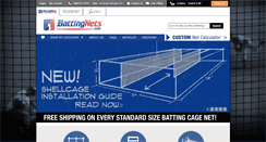 Desktop Screenshot of battingnets.com