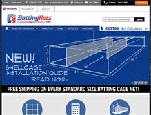 Tablet Screenshot of battingnets.com